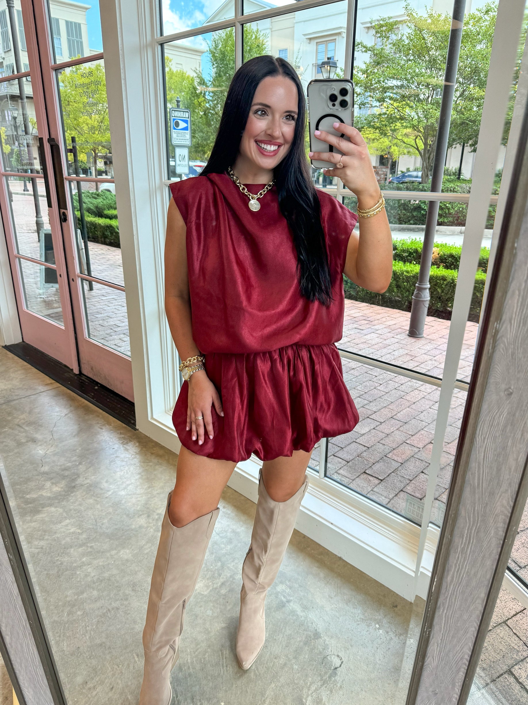 Bella's Burgundy Bubble Skirt Emily Katherine Boutique Bella's Burgundy Bubble Skirt Emily Katherine Boutique