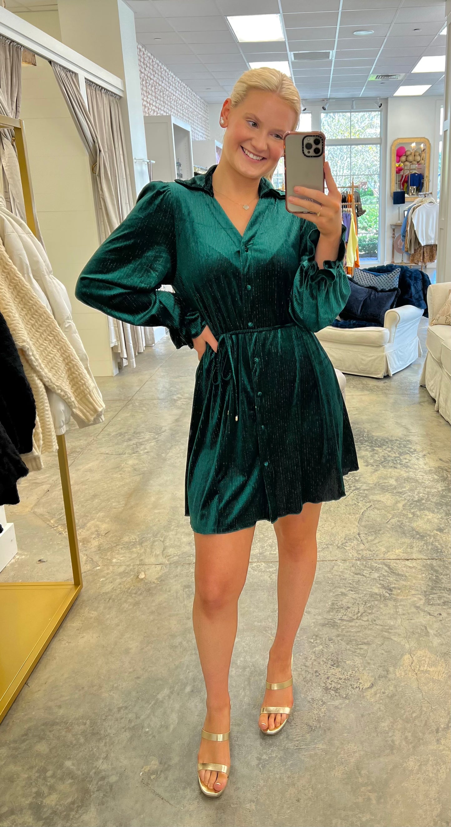 Anna's Forest Green Dress